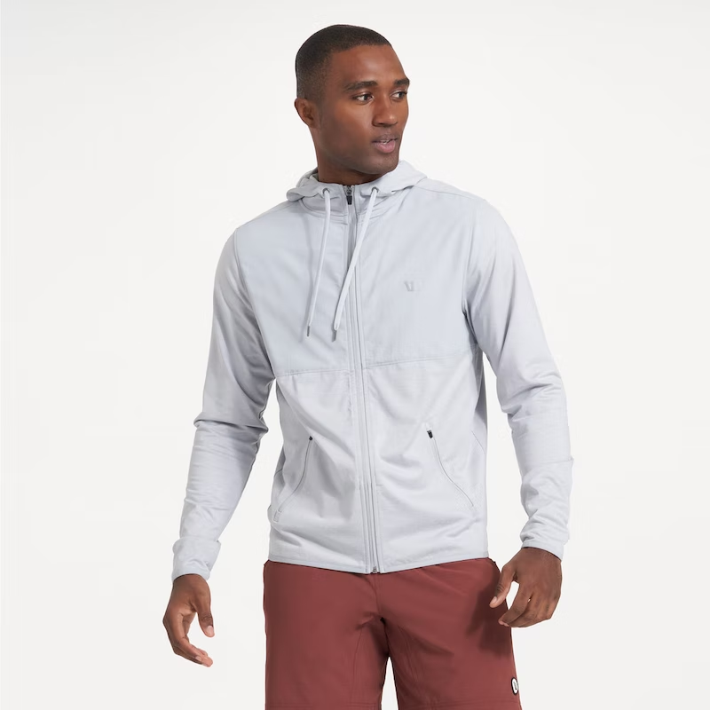 VUORI Men's Sunday Element Jacket PLATINUM HEATHER