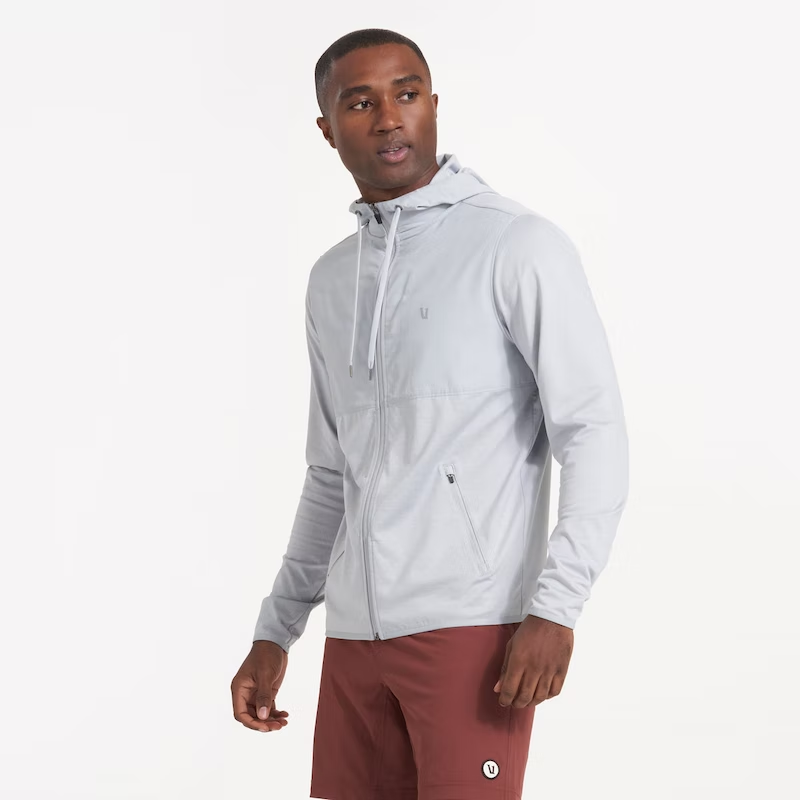 VUORI Men's Sunday Element Jacket PLATINUM HEATHER