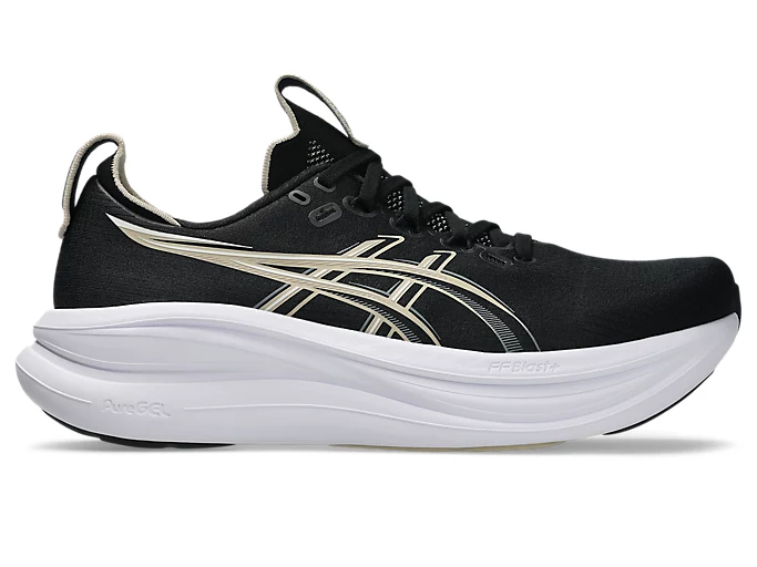 Asics Men's Gel Nimbus 28 Extra Wide (4E) BLACK/FEATHER GREY