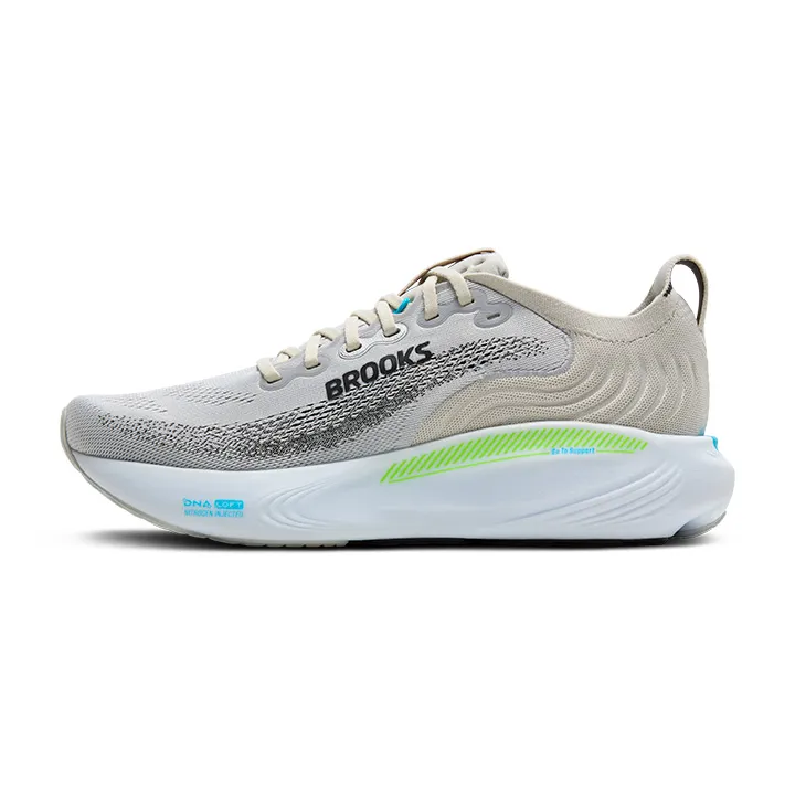 Brooks Men's Adrenaline GTS 25 OYSTER/GREEN GECKO/BLUE