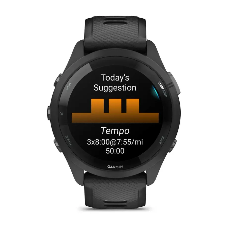 Garmin Forerunner 265 (46MM) Black w/Powder Gray