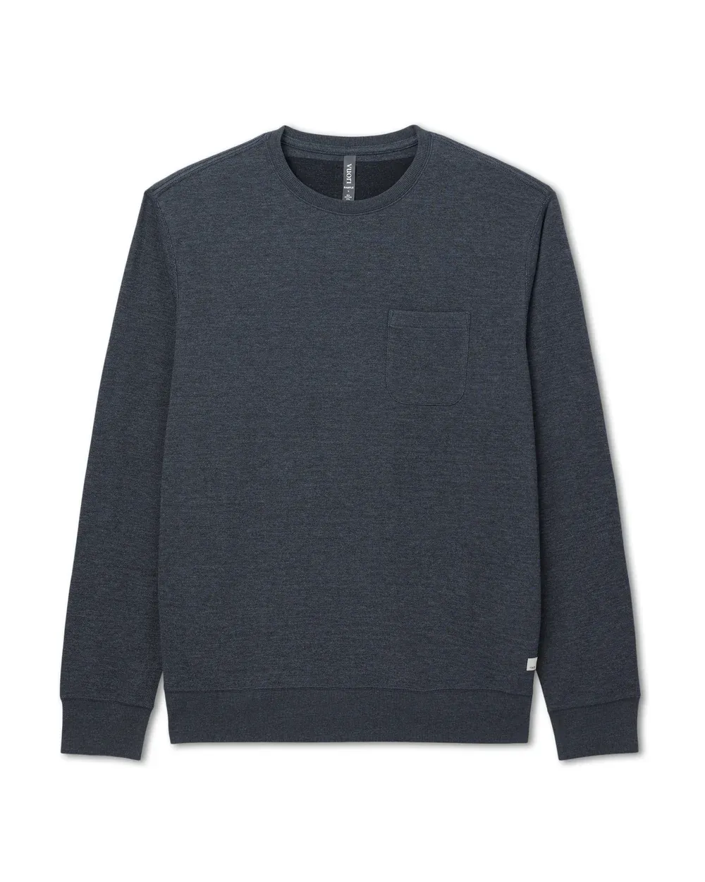 VUORI Men's Jeffreys Crew 2.0 NAVY HEATHER