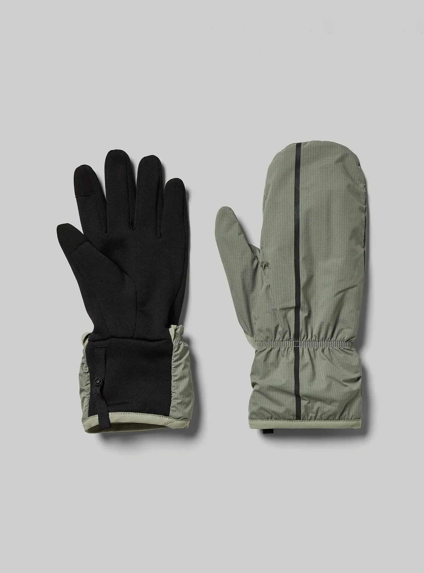 Janji Vortex Wind Block Gloves Overcast