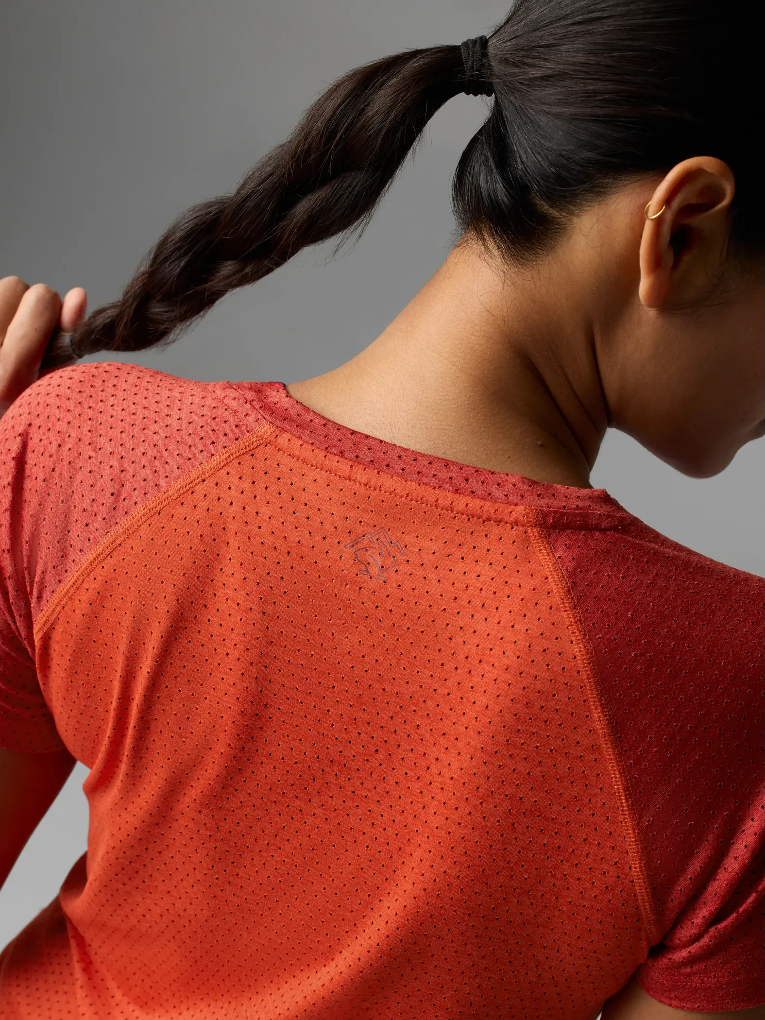 RABBIT Women's EZ Tee Perf SS SPICY ORANGE