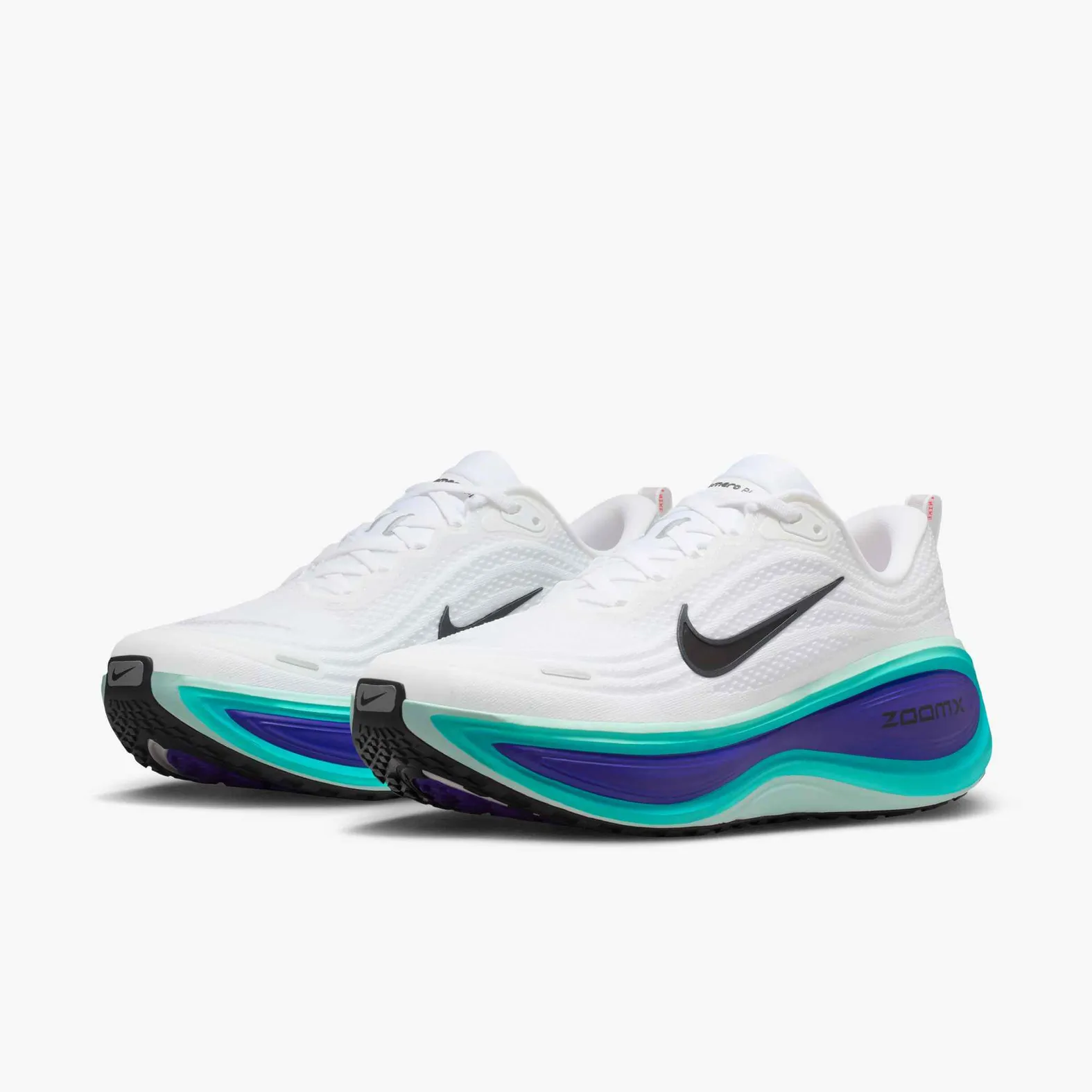 Nike Men's Vomero Plus White/ Black-bright Concord-hyper Turq